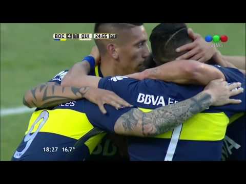Gol de Benedetto (4-1) / Boca Juniors 4-1 Quilmes - Fecha 4 Torneo Argentino 2016/17