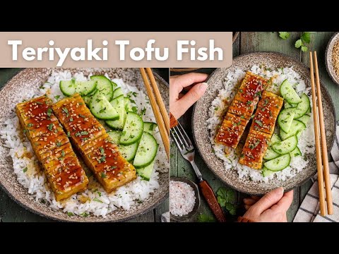 VEGAN TOFU FISH WITH TERIYAKI GLAZE | How To Make Tofu Taste Like Fish - Japanese Recipe