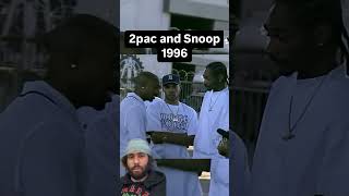 Tupac talks to snoop dogg on set for a music video #tupac #snoopdogg #tupacshakur #kendricklamar