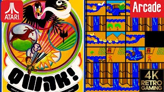 Qwak Arcade ( Atari 1982 ) 4k Gameplay