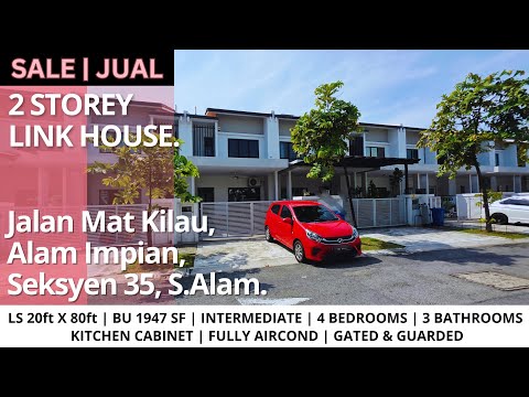 2 Storey Terrace Alam Impian Seksyen 35, Shah Alam video