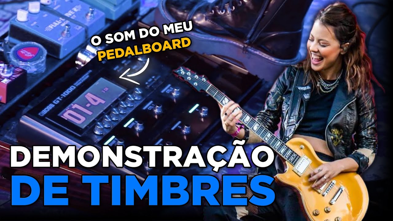 Meus TIMBRES ESSENCIAIS para TODOS os SHOWS | BOSS GT-1000 + Pedais