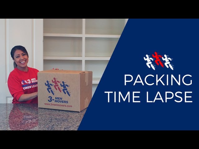 Packing Time Lapse - Packing Walk In Closet | 3 Men Movers