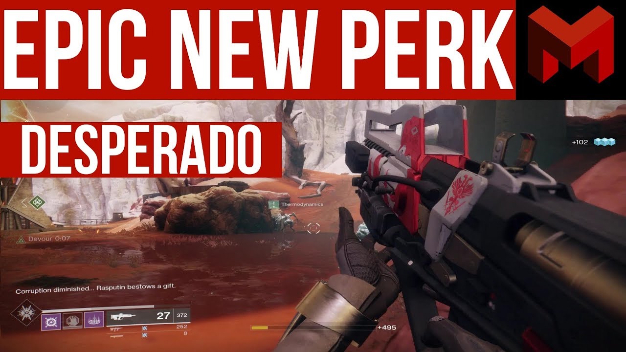 Destiny 2: Why One Perk Has Me Excited For The Future (Desperado) - YouTube