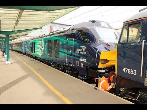 DRS Vossloh Class 68 No 68002 'Intrepid' on Test Train (5Z69) at Carlisle - 5th Feb 2014