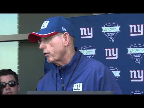 Coughlin talks about former Giant defensive end star Andy Robustelli