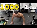 1시간안에 푸쉬업 1000개 가능 불가능? 1000 PUSH UPs IN 1hour CHALLENGE