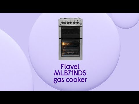 Flavel MLB71NDS 50 cm Gas Cooker - Silver - Product Overview
