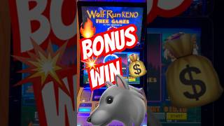 WOLF RUN KENO BONUS! BIG WIN at the Casino! #luckyspin