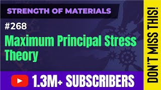 Maximum Principal Stress Theory - Theories of Elastic Failure - Strength of Materials