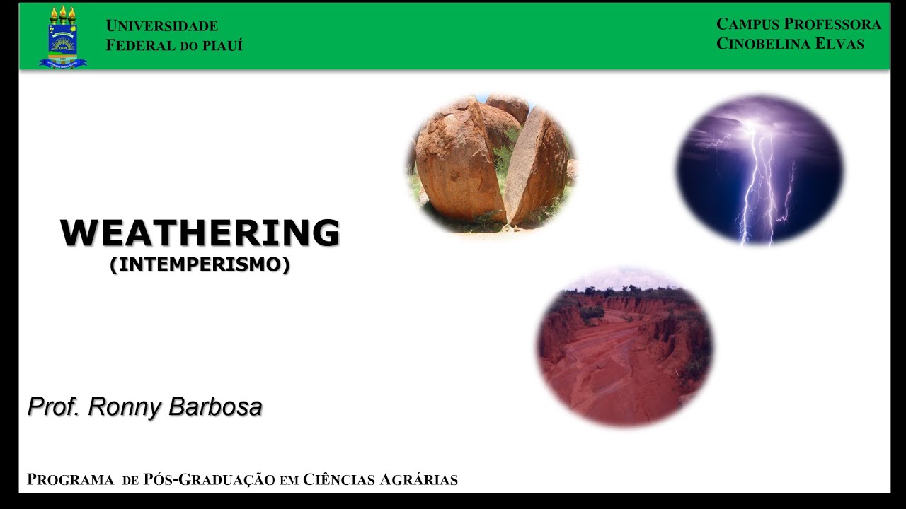 Pedologia (UFPI/CPCE) - INTEMPERISMO