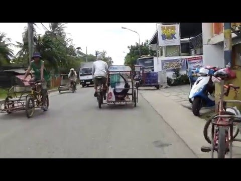 Riding on a Trisikad(: First day on the mission