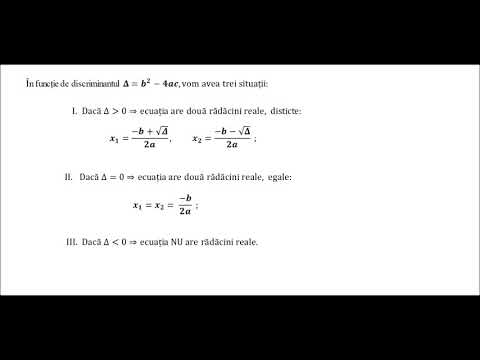 Ecuatia de gradul al doilea