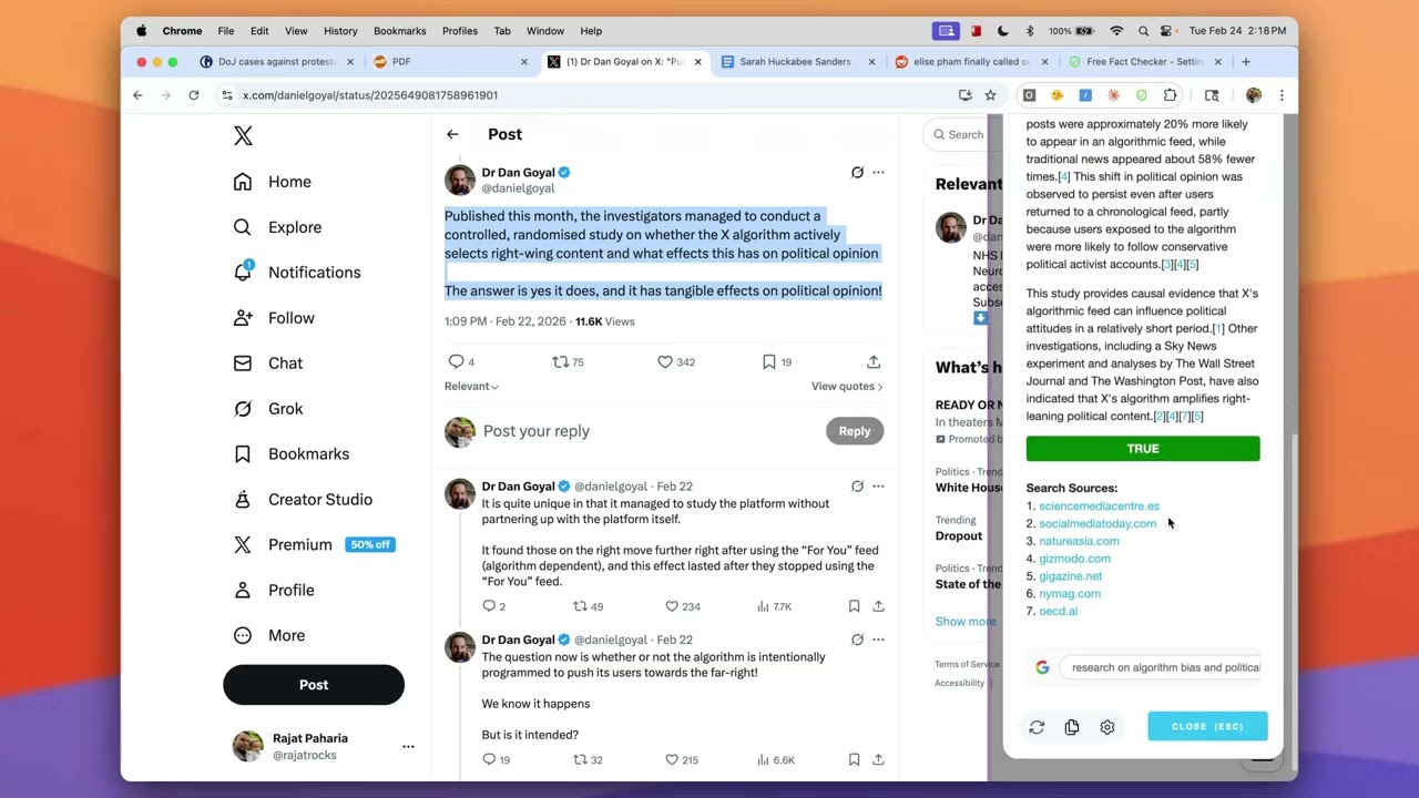 Free Fact Checker demo video