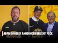 Adam Sandler Announces Bruins First Round Draft Pick James Hagens 2025 NHL Draft