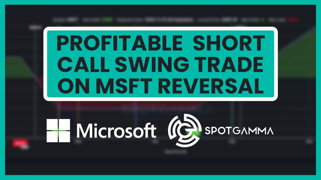 How SpotGamma Identified a Microsoft Reversal for a $374 Options Trade