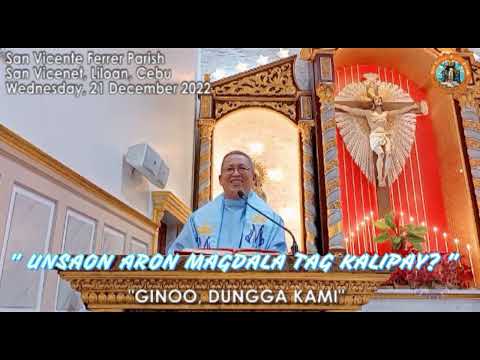 Homily: "Unsaon aron magdala tag kalipay?"   Rev. Fr. Crescenciano Ubod