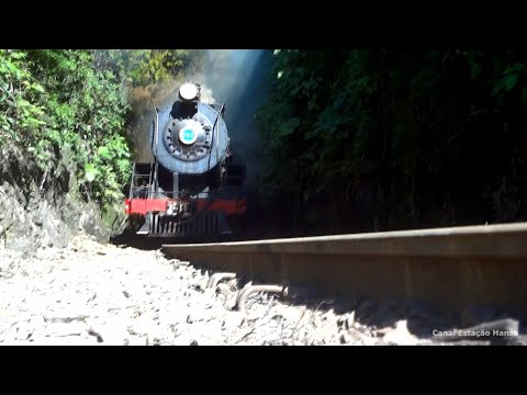 MARIA FUMAÇA NA SAÍDA DO TÚNEL 1 | PASSEIO TURÍSTICO DA ABPF/SC | TREM DA SERRA DO MAR - RIO NATAL