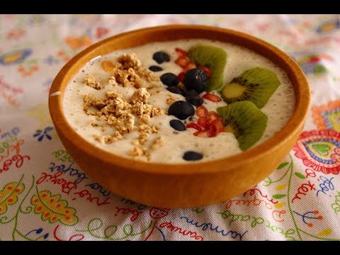 Smoothie con frutas y cereales