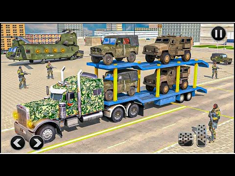 US Army vehicle Transporter Truck Military Game Part#3 - Gameplay (Android , IOS)