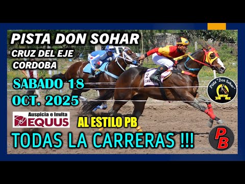 CARRERAS PISTA DON SOHAR - CRUZ DEL EJE, CORDOBA (18-10-2025)