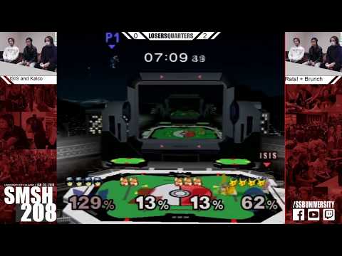 SMSH 208 - ME$ | Rats! + Brunch vs. ISIS + Kalco - Melee Doubles LQ