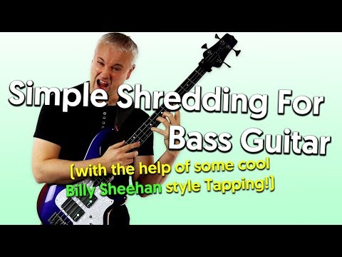 Simple Shredding For Bass Guitar (with the help of some cool Billy Sheehan style Tapping!)