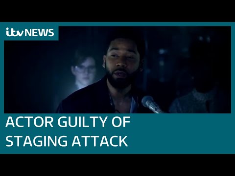 Empire actor Jussie Smollett convicted of staging homophobic attack on himself and lying | ITV News