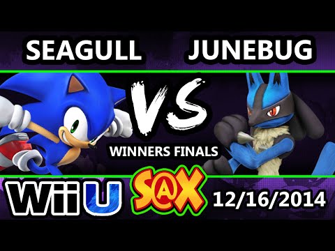S@X - VGz | Seagull (sonic) Vs. VGz | Junebug (Lucario) SSB4 Winners Finals - Smash 4 Wii U