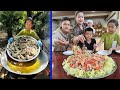 Country Girl Cook Shrimp Noodle Salad For Family Cooking With Sreypich
