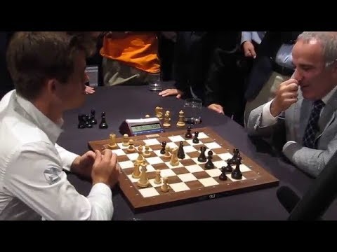 Carlsen's quick calculation is far better than the Kasparov in a time pressure