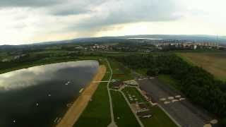 preview picture of video 'DJI Phantom Quadcopter - Lake Michal (jezero Michal), First old version'