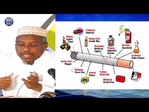 Sigaarka Waxaa ku jira  400 oo Maaddo oo sun ah Sh Mustafe Xaji