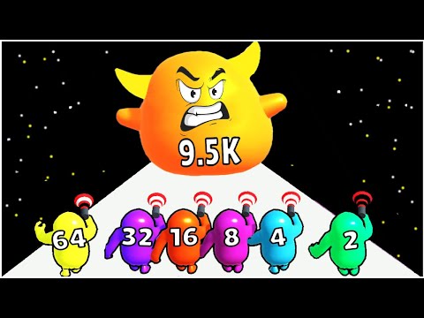 Merge Guys !shoot and Run 2048 - Gameplay Walkthrough - Max Levels (Lvl 11-20)