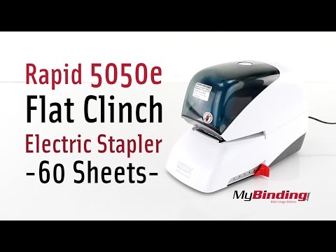 Rapid 5050e White Flat Clinch Electric Stapler
