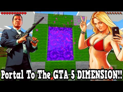 Minecraft PE: Portal to GTA 5 Dimension