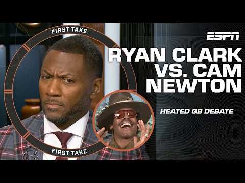 RC ROASTS Cam Newton in Caleb Williams vs. Matthew Stafford debate 🔥😮 | First Take