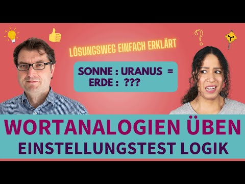 Wortanalogien üben | Einstellungstest Logisches Denken trainieren #einstellungstest #logik #lernen