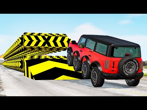 Giant Rollers Сrush Cars - Beamng drive