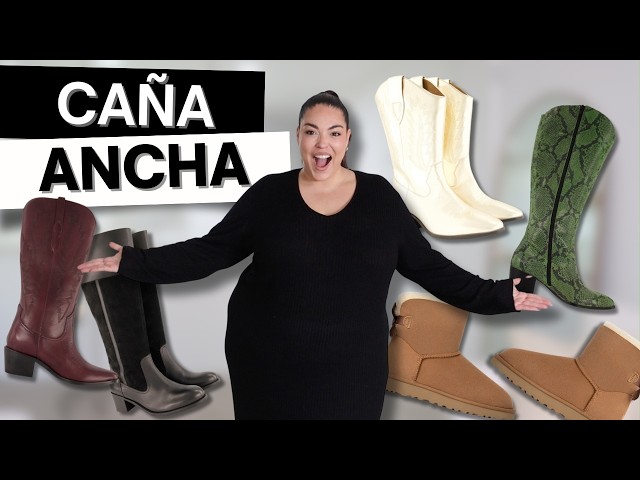 Vídeo relacionado con Chicblooms Botas clásicas de caña ancha con tacón plano y doble hebilla trasera elásticas para mujer, PU marrón, EU42