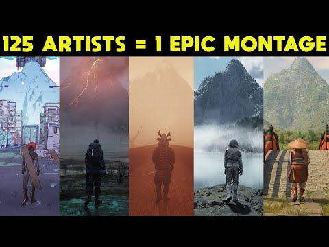 125 3D Artists Create One Epic Montage With A Unique Render From The Same Prompt
