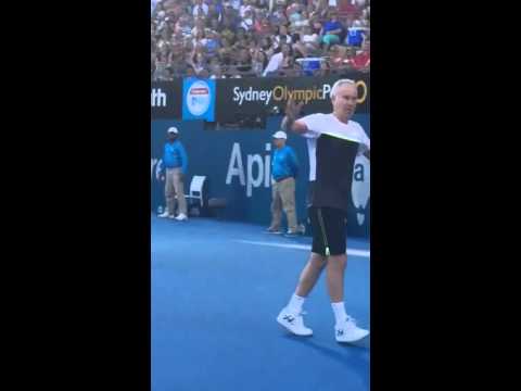 McEnroe slugging it out with Rafter