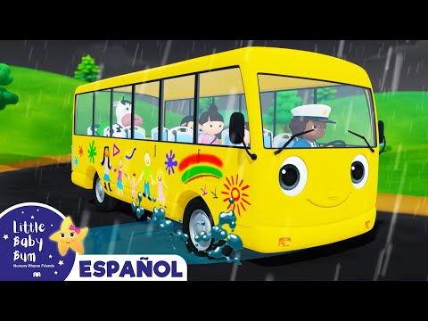 Las Ruedas del Autobús - Lluvia, Lluvia | Canciones Infantiles | Little Baby Bum en Español
