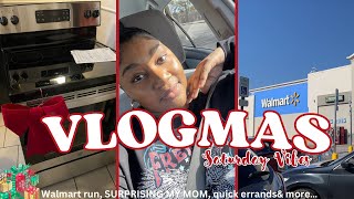 VLOGMAS | mini vlog, Walmart finds, we SURPRISED my mom, car chats, & more..