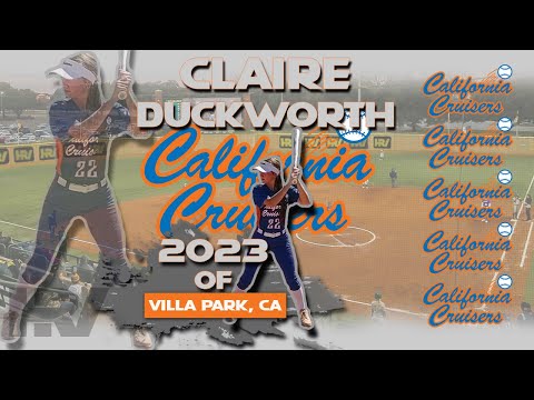2023 Claire Duckworth Lefty Outfield, Softball Skills Video - Cal Cruisers Gold