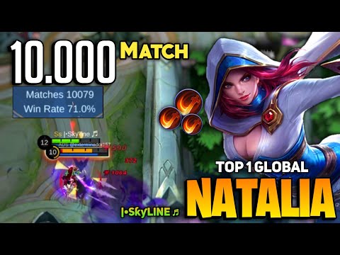 10.000+ Match! Natalia Best Build [ Top 1 Global Natalia Gameplay ] By |•Sƙƴline ♬ - Mobile Legends