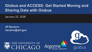 Getting Started Moving and Sharing Data with Globus and ACCESS