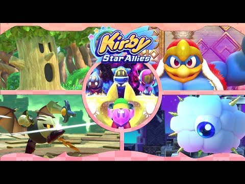 All Story Bosses + Ending | Kirby Star Allies DLC Wave 3 ᴴᴰ