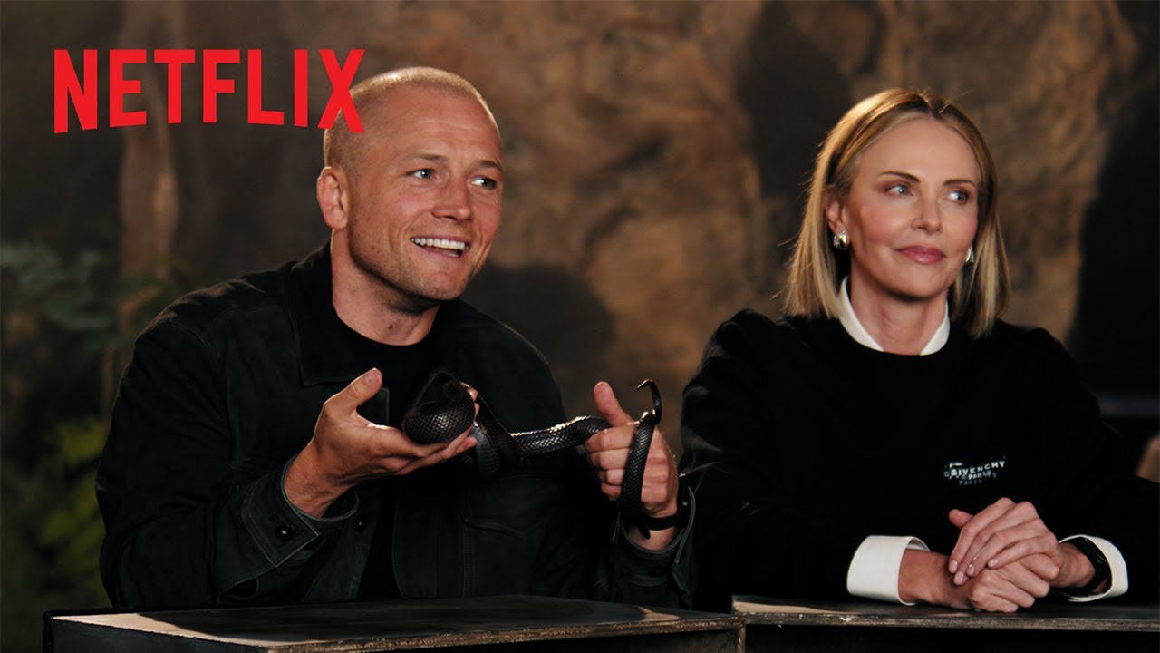 What's in the Box with Charlize Theron and Taron Egerton | Apex | Netflix