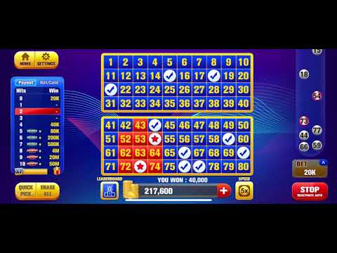 Keno Games: Live Jackpots Video